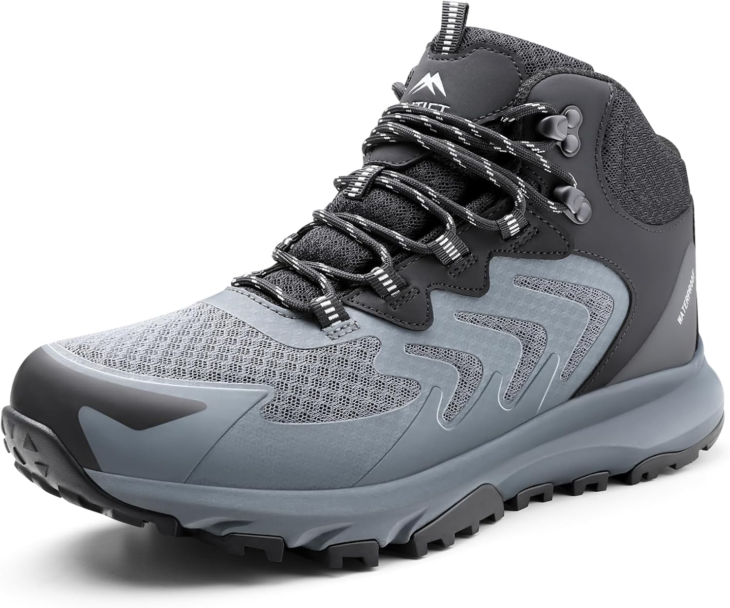 Detalle de OUTJET Men's Waterproof Hiking Boots: Lightweight, Breathable, and Rugged for Outdoor Trails