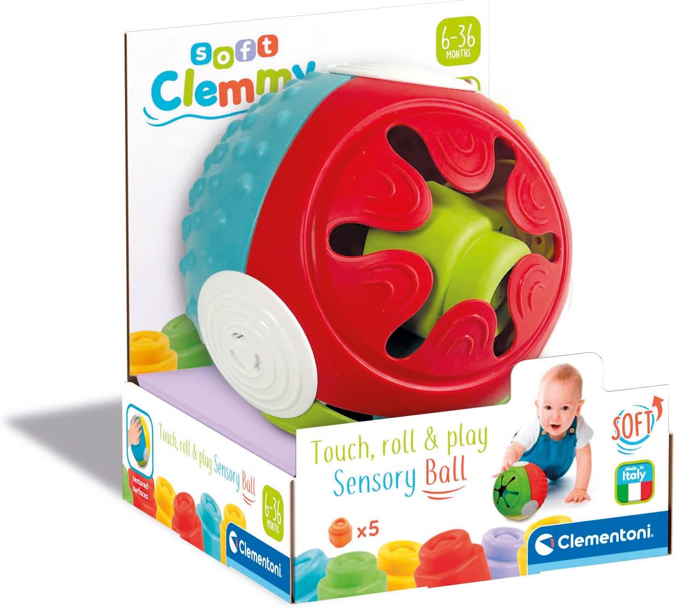 Detalle 2 de Clementoni Sensorik Ball ab 6 Monaten