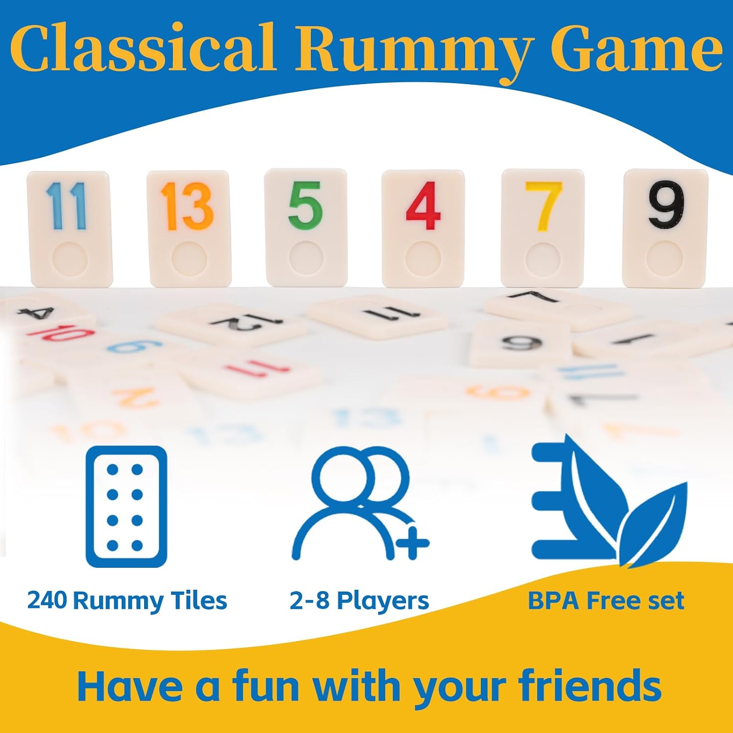 Detalle 2 de Doreimi Deluxe Rummy Cube Game Set for 6-8 Players 🧩