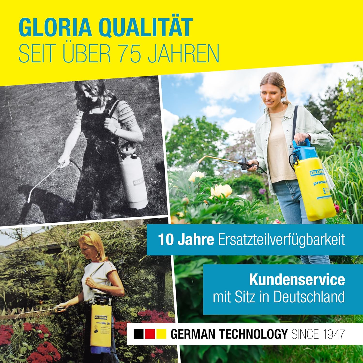Thumbnail 6 de GLORIA Drucksprühgerät prima 3 – 3 Liter Gartenspritze für Balkon, Terrasse und Garten