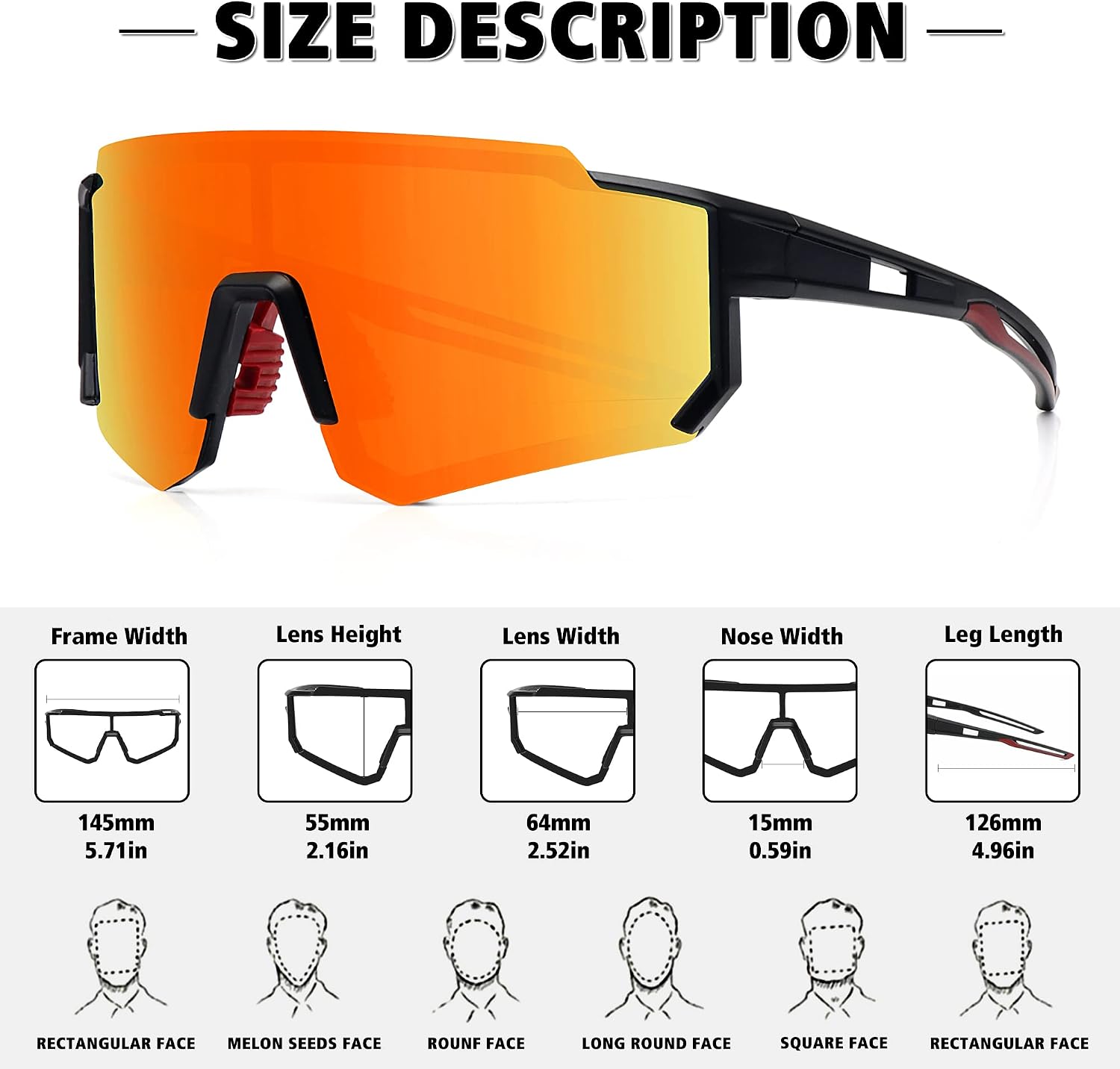 Thumbnail 2 de STORYCOAST Sports Sunglasses with Polycarbonate Lenses