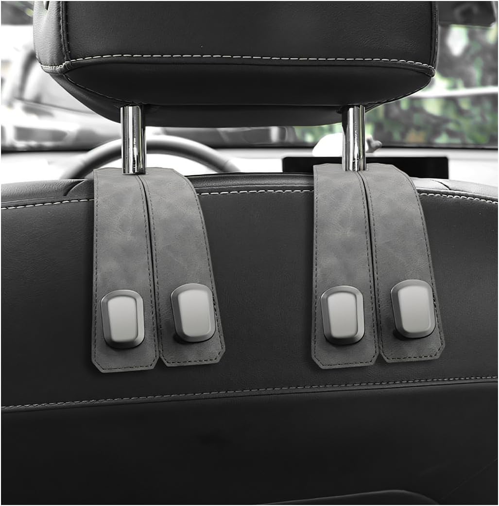 Detalle de LSKASELUE Car Seat Headrest Hook Leather