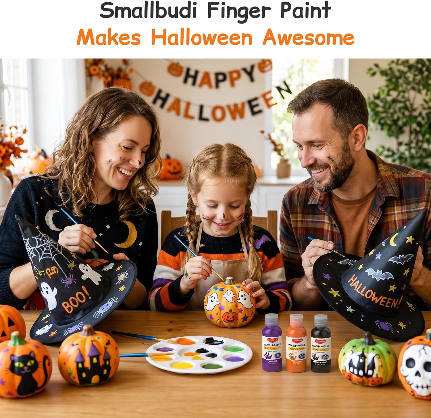 Detalle de Smallbudi Finger Paint Set, 12 Colors