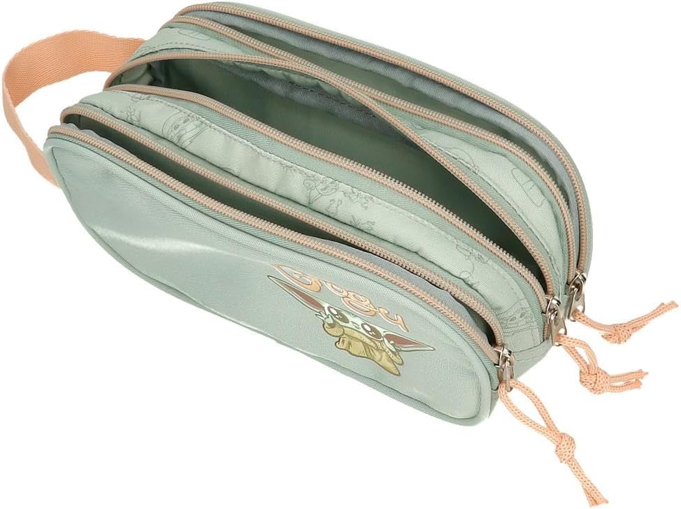 Thumbnail 3 de Joumma Star Wars Grogu Astuccio Triplo Verde 22x10x9 cm in poliestere – tre scomparti per matite e penne