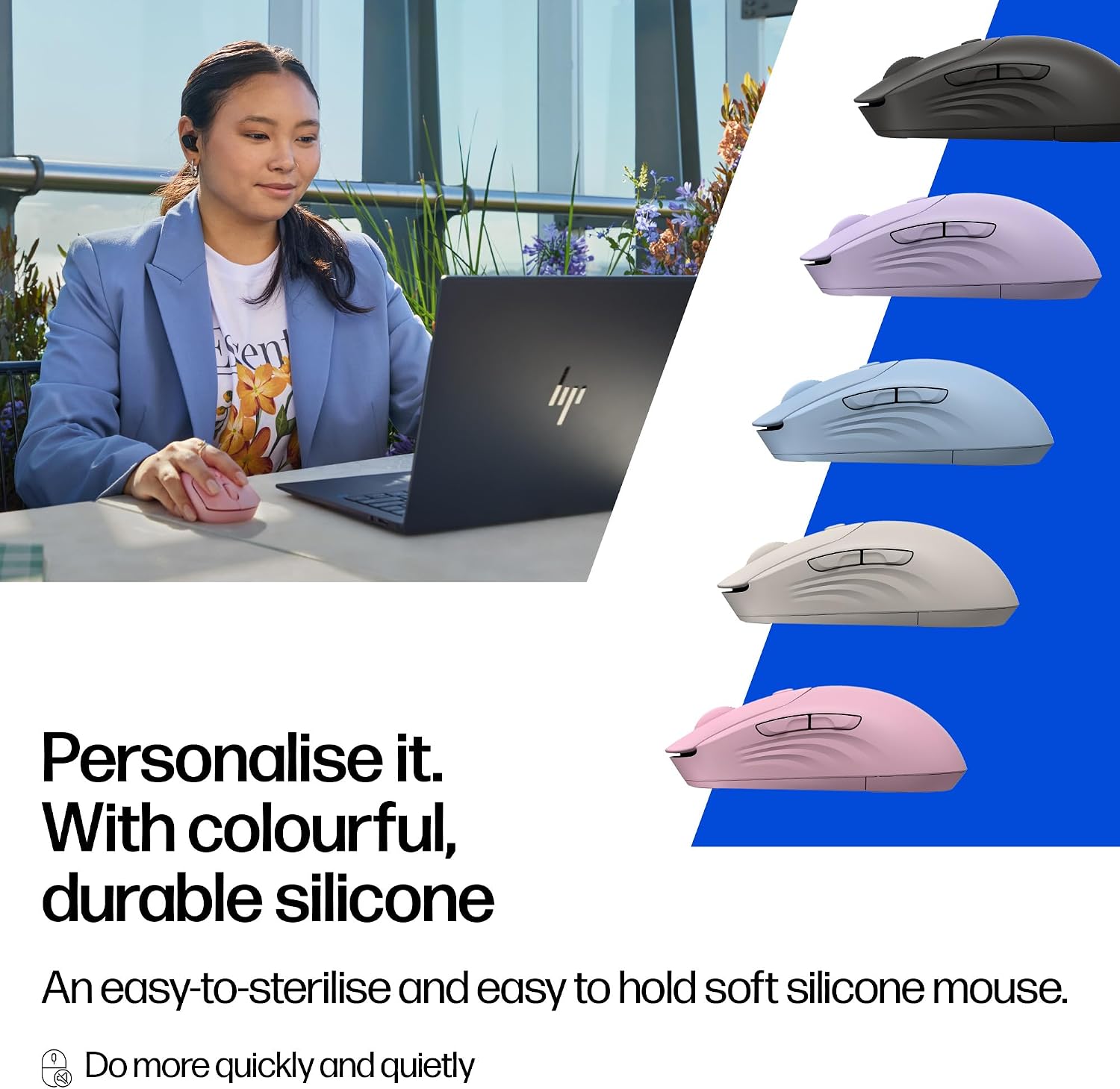 Thumbnail 6 de HP 400 Quiet Wireless Mouse