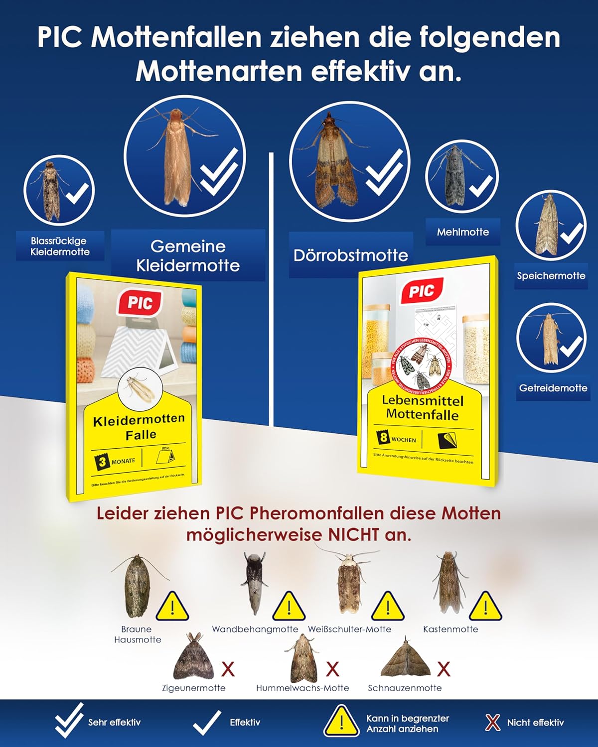 Detalle de PIC Lebensmittelmotten Falle 12er Pack