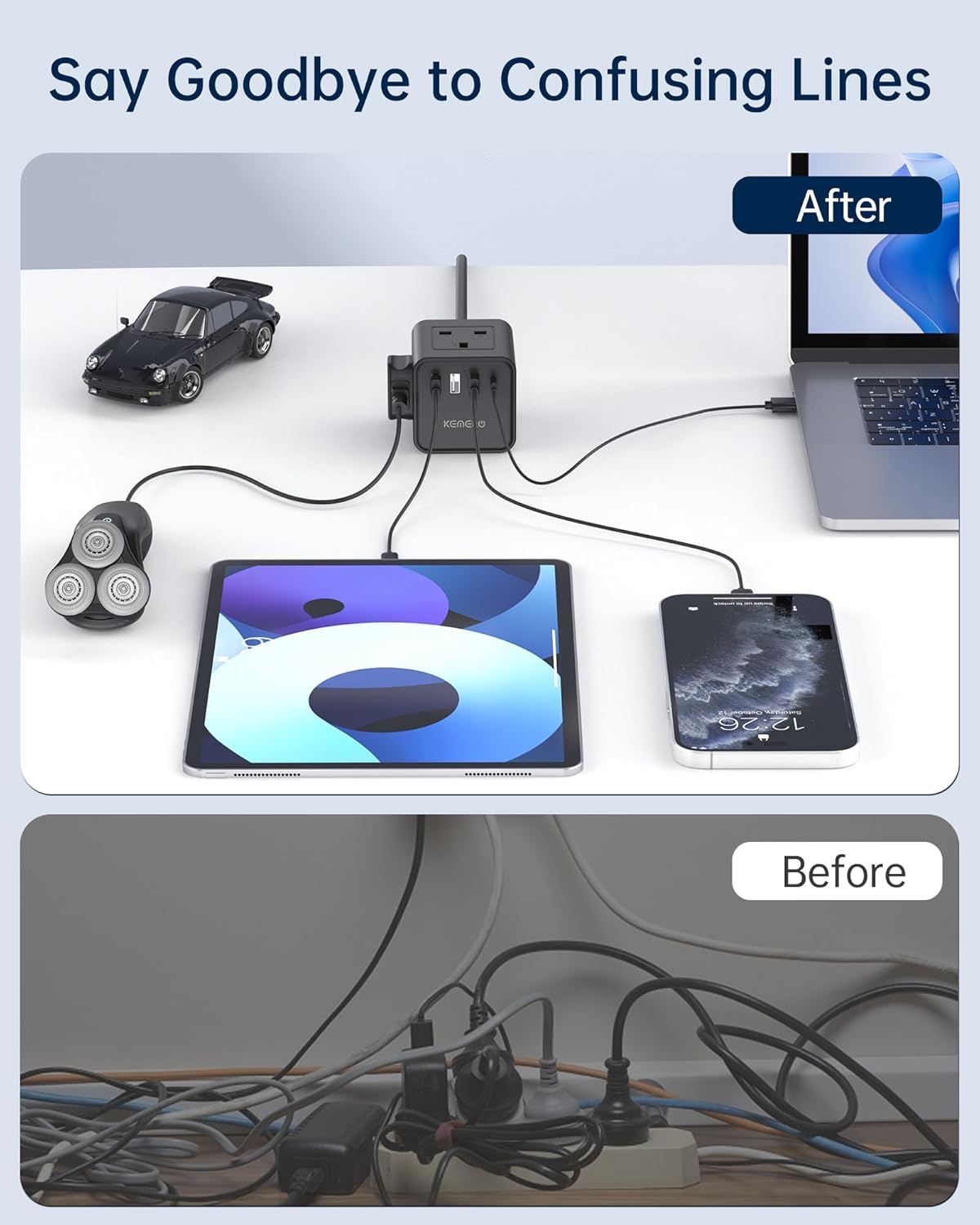 Thumbnail 6 de 3M Kemelo 4 Way Extension Lead 13A