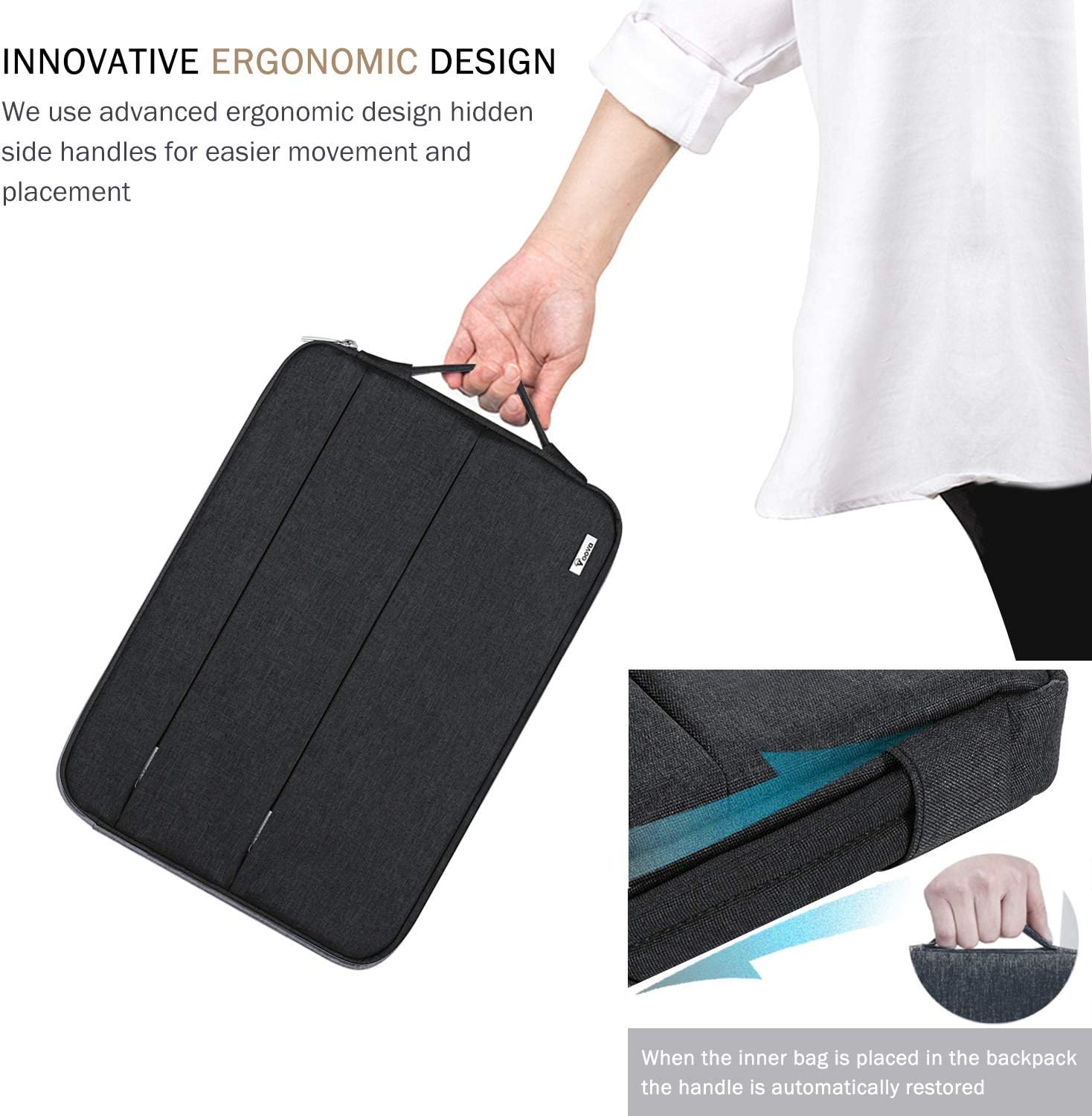 Thumbnail 5 de Voova 15.6-16 Inch Laptop Sleeve Case for MacBook Pro 16 (M1/M2/M3/M4) and More