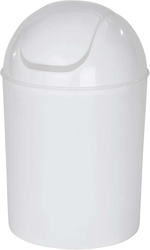 Detalle de Wenko Cubo con Tapa Oscilante Blanco 6L