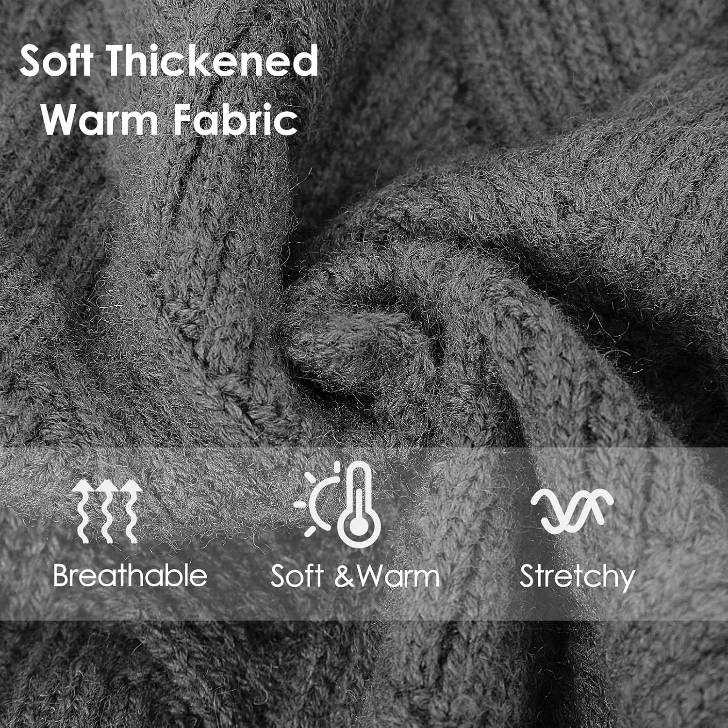 Detalle 2 de AOFITEE Small Dog Jumper XS – Warm Turtle Neck Sweater for Small Dogs (Grey, XSmall)