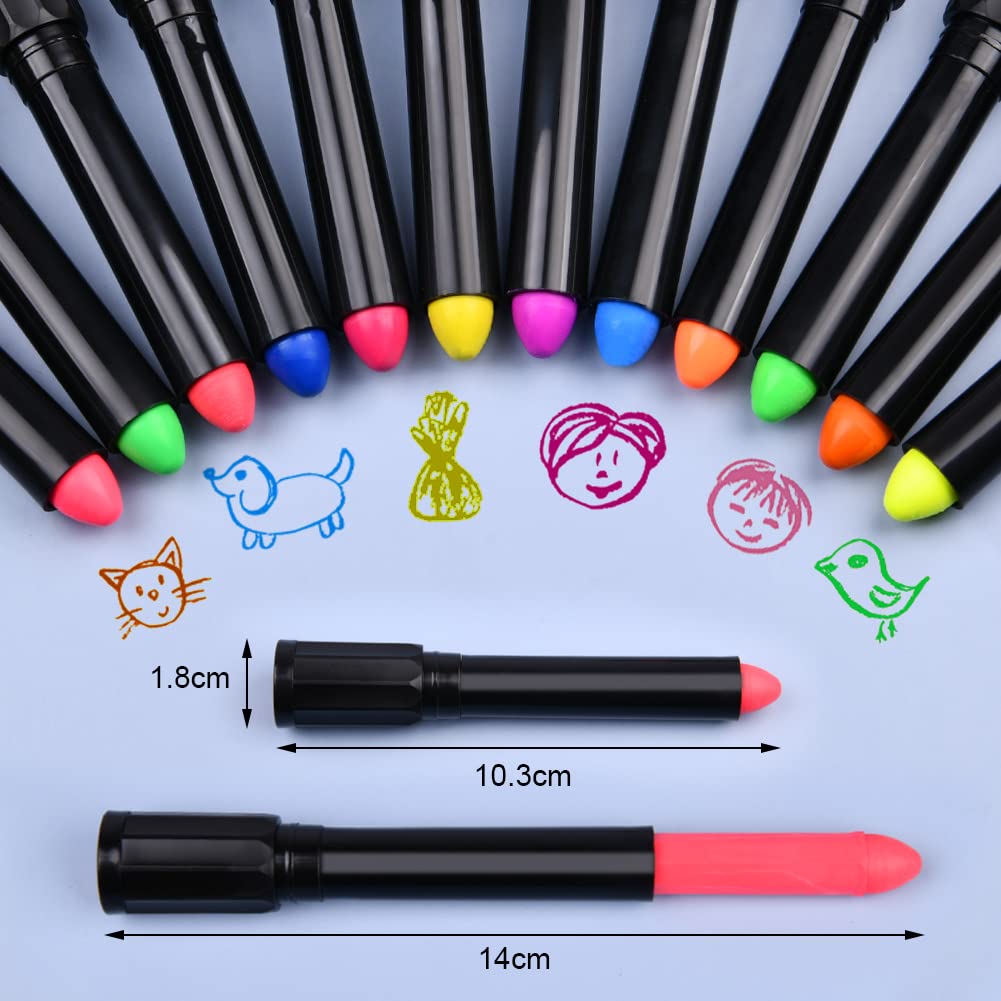Detalle 2 de AOOWU UV Bodypainting 12 Farben Neon Set