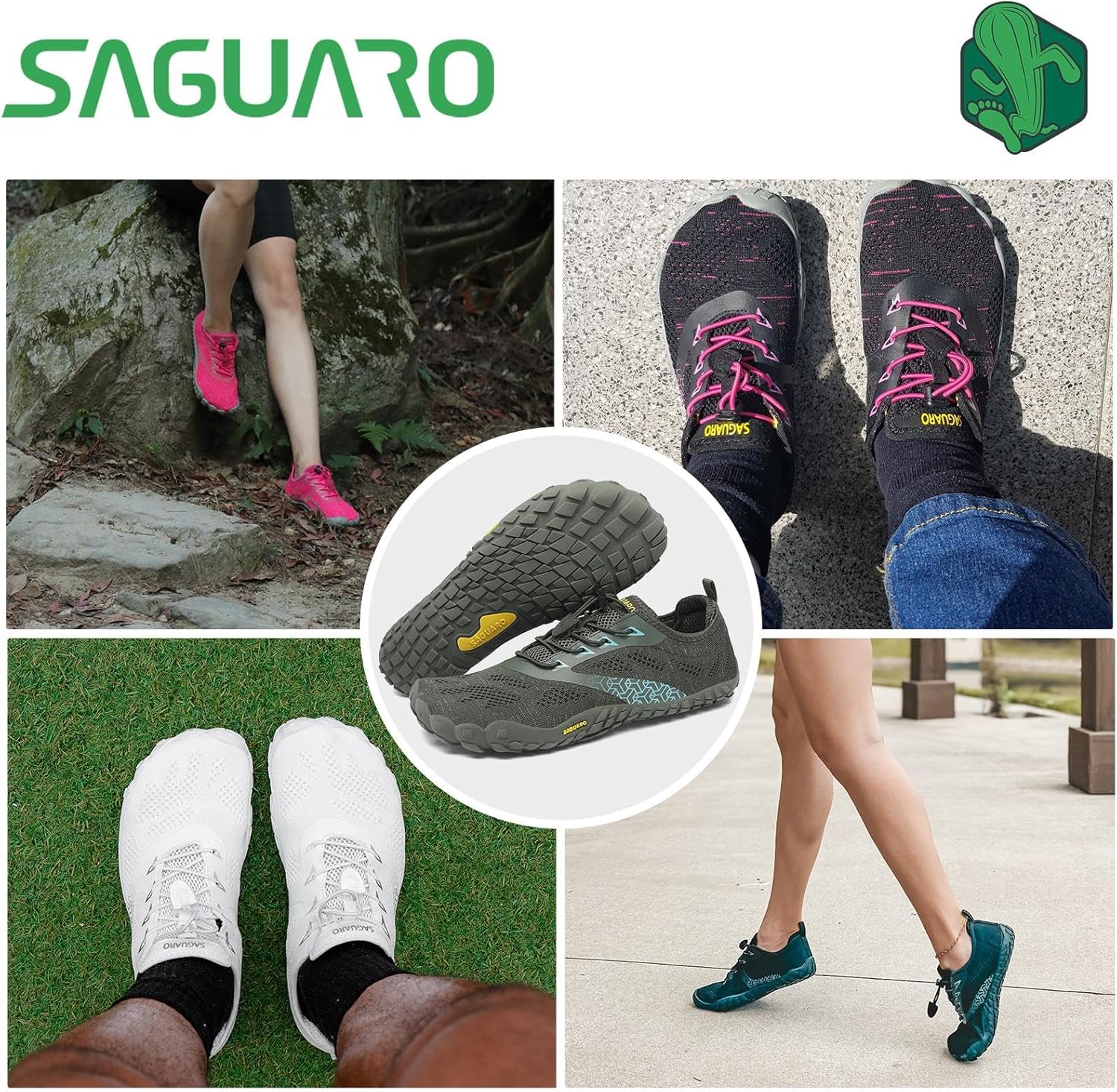 Thumbnail 1 de SAGUARO Scarpe Barefoot minimaliste uomo/donna outdoor e indoor multisport