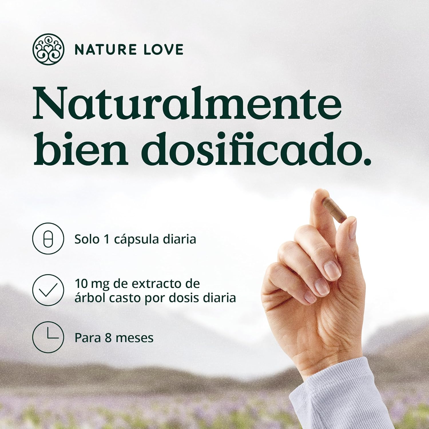 Thumbnail 2 de NATURE LOVE® Vitex Agnus Castus 240 Cápsulas Veganas