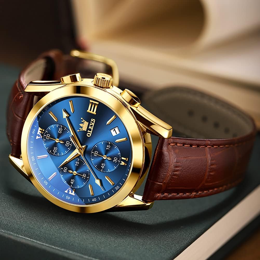 Thumbnail 1 de OLEVS Herrenuhr 42 mm Quarz mit Datum