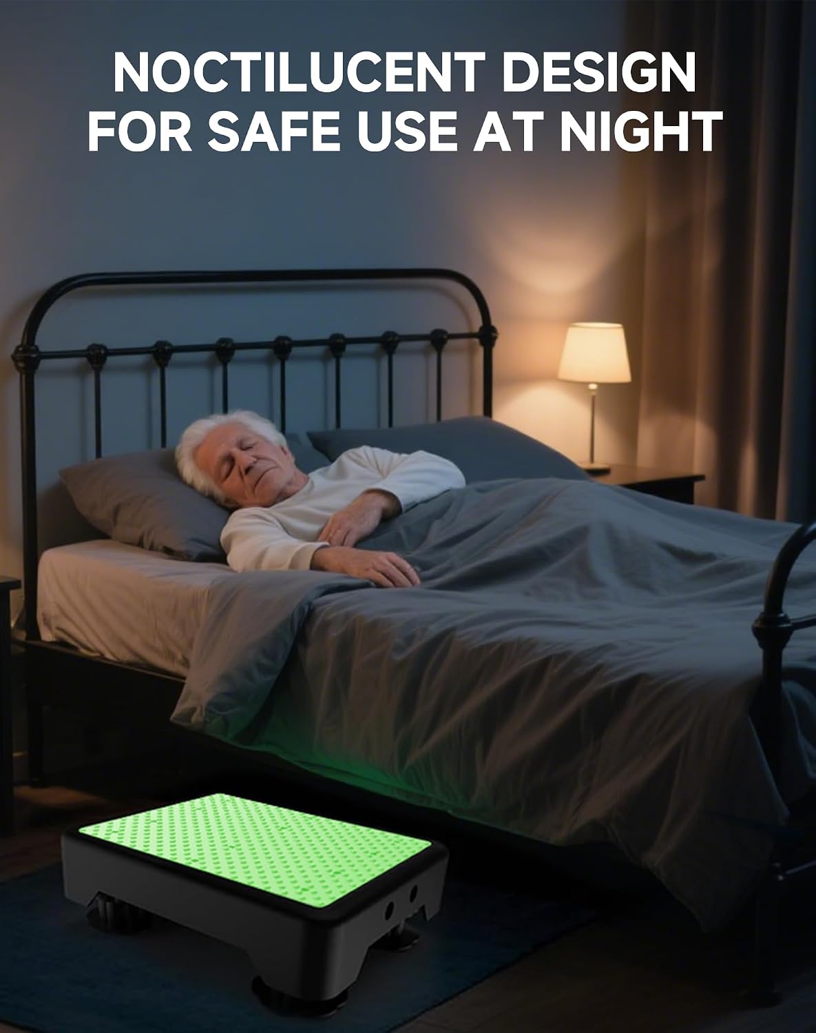 Detalle 2 de liftoza TXSS-5C-N 5-Level Adjustable Step Stool with Glow-in-the-Dark Top