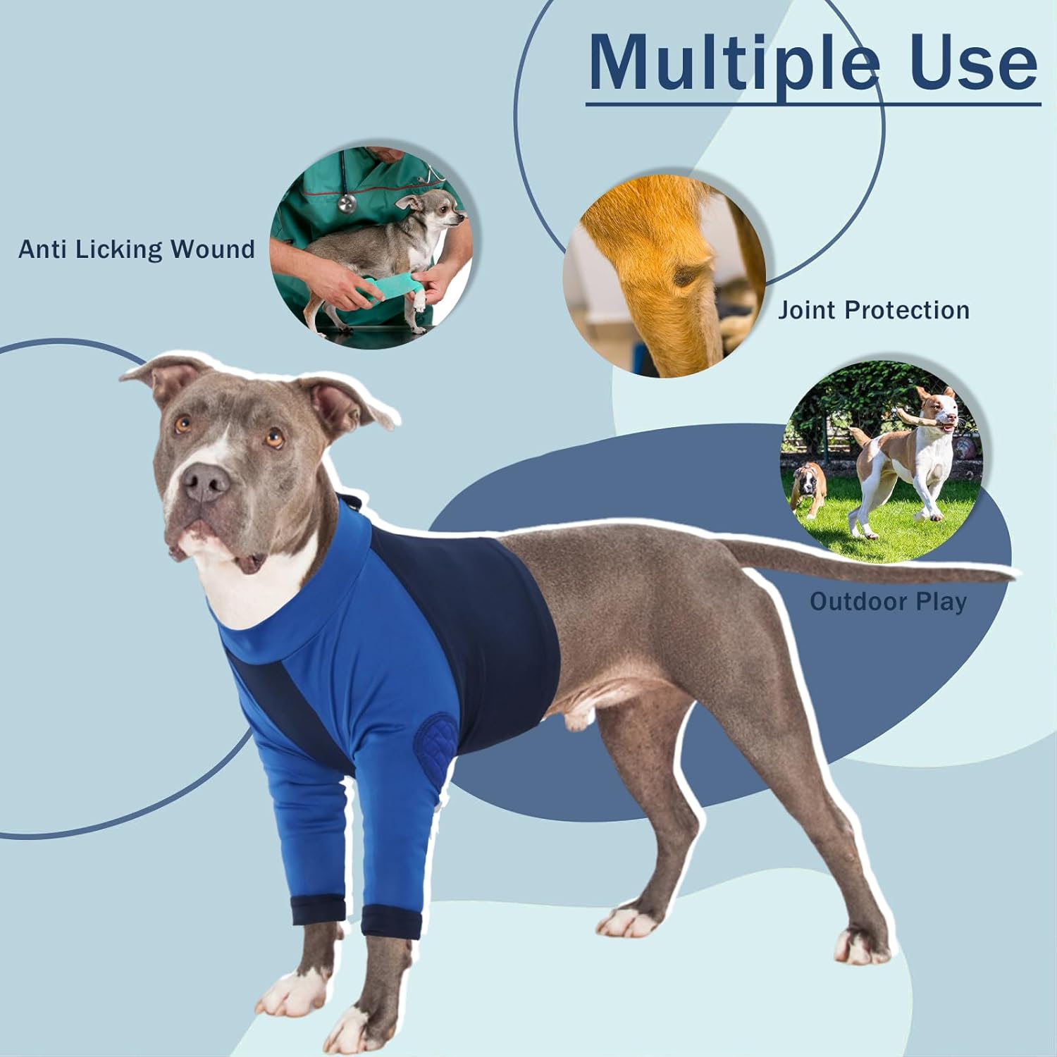 Thumbnail 3 de LeLePet Dog Recovery Suit for Front Legs