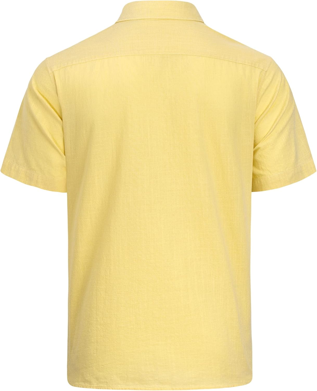 Thumbnail 3 de J.VER Men's Linen Short Sleeve Shirt with Chest Pocket – Lightweight Cotton Casual Button-Down