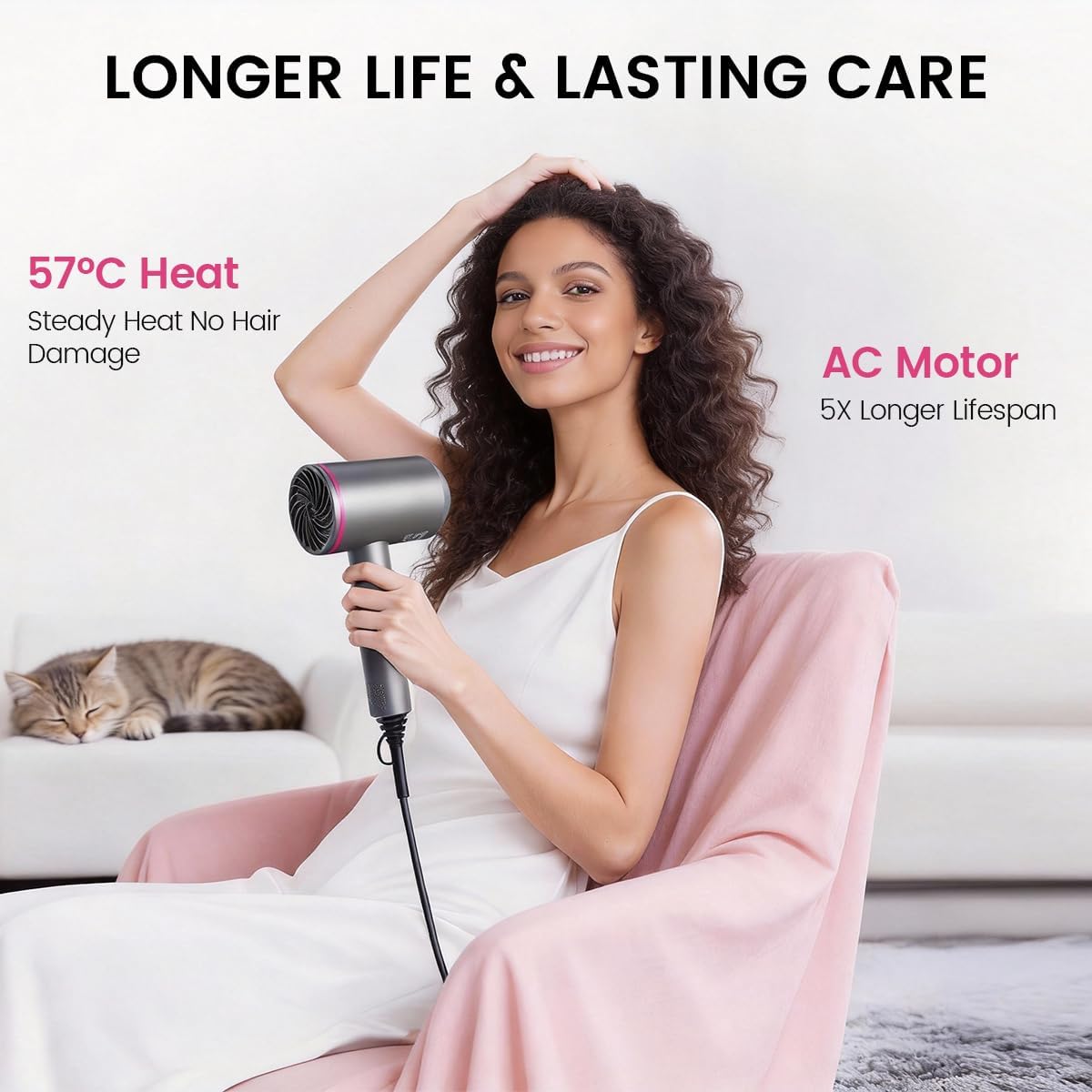 Detalle de CASAMAA Professional Ionic Hair Dryer 1 diffuser