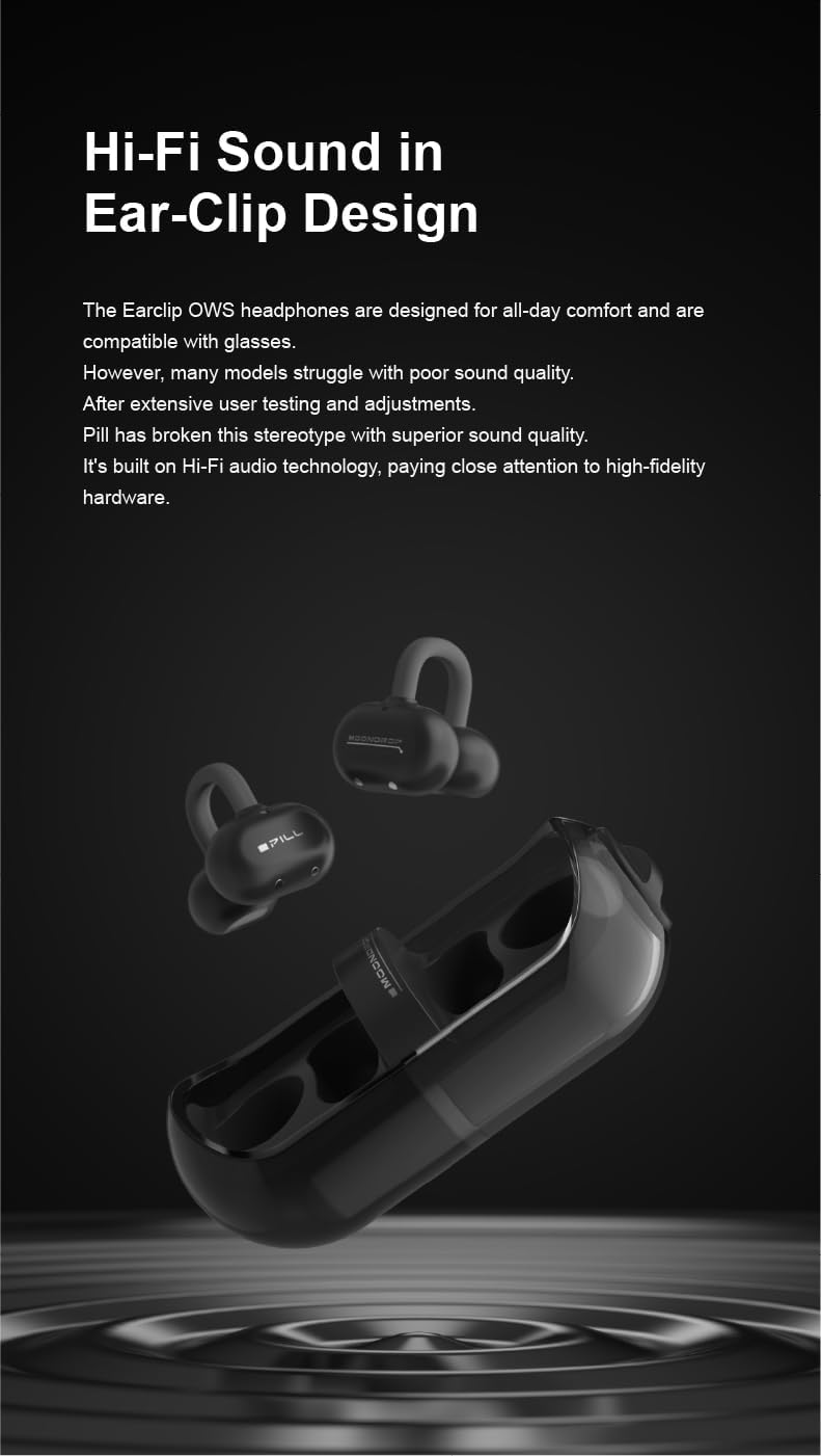 Thumbnail 2 de Moondrop Pill Open Ear Headphones Bluetooth 6.0