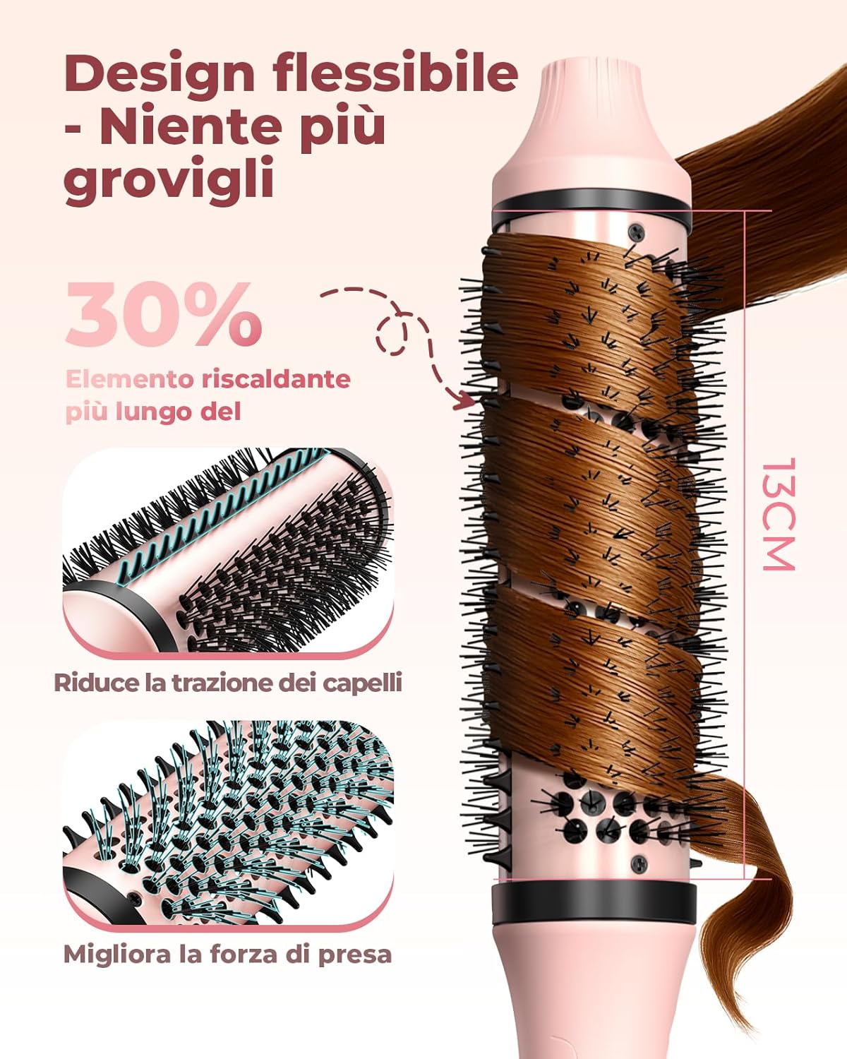 Detalle de Bopcal Spazzola Termica 3 in 1: recensione e guida all'acquisto