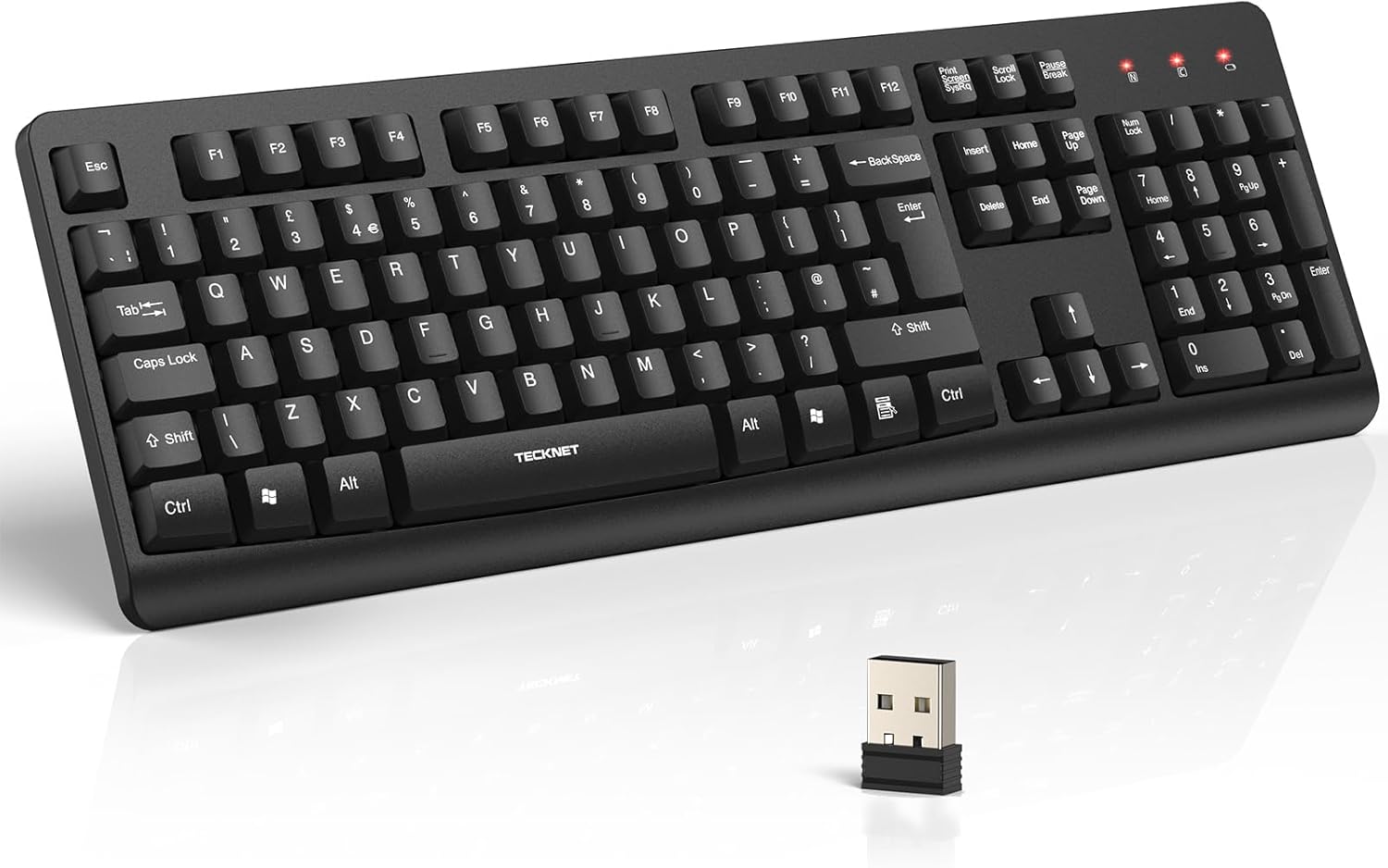 TECKNET Wireless Keyboard 2.4G Silent UK layout ⌨️