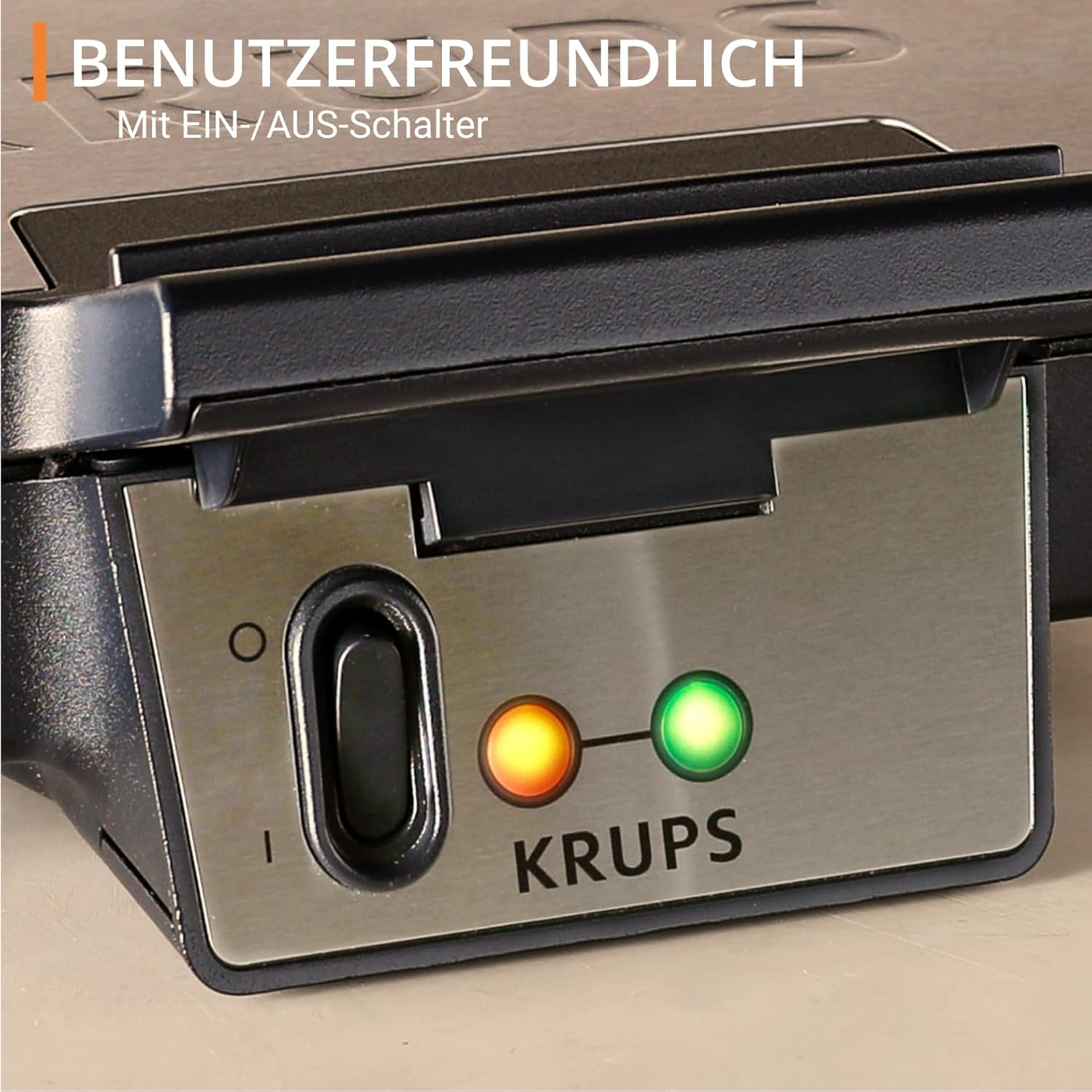 Thumbnail 5 de Krups FDK Iconic Waffeleisen FDK261 – 850 W, Keramikbeschichtete Antihaftplatten, vertikale Aufbewahrung