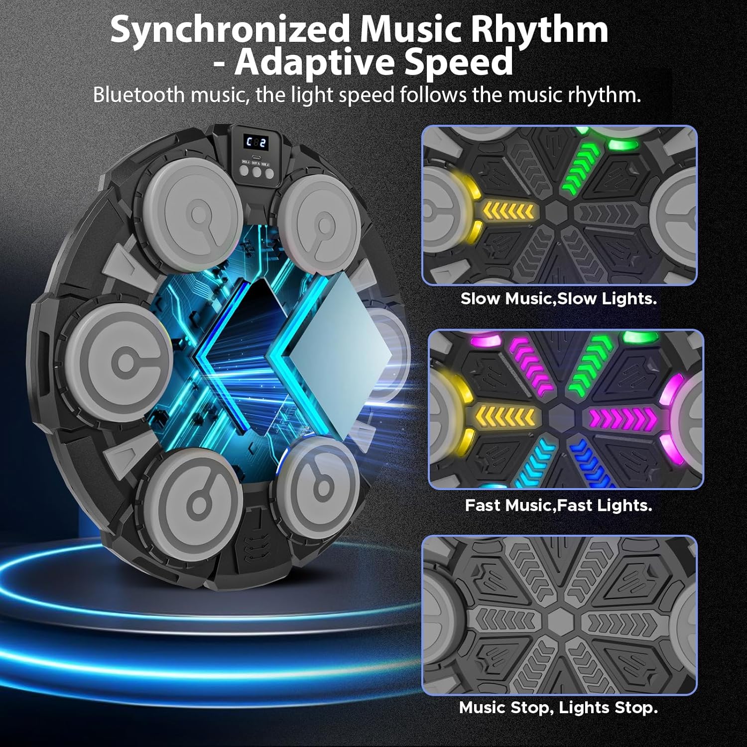 Thumbnail 4 de Music Boxing Machine Bluetooth Punching Pad for Kids 🥊