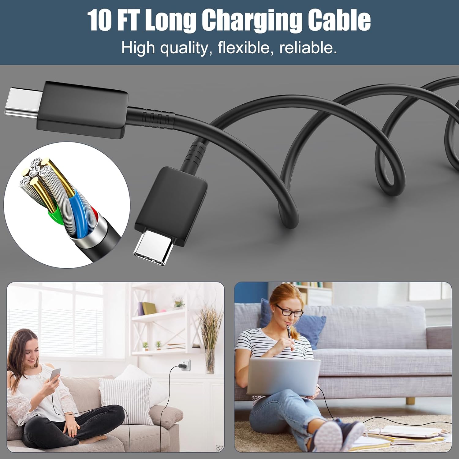 Detalle 2 de Samsung Galaxy USB C Fast Charger 25W Pack 🔌