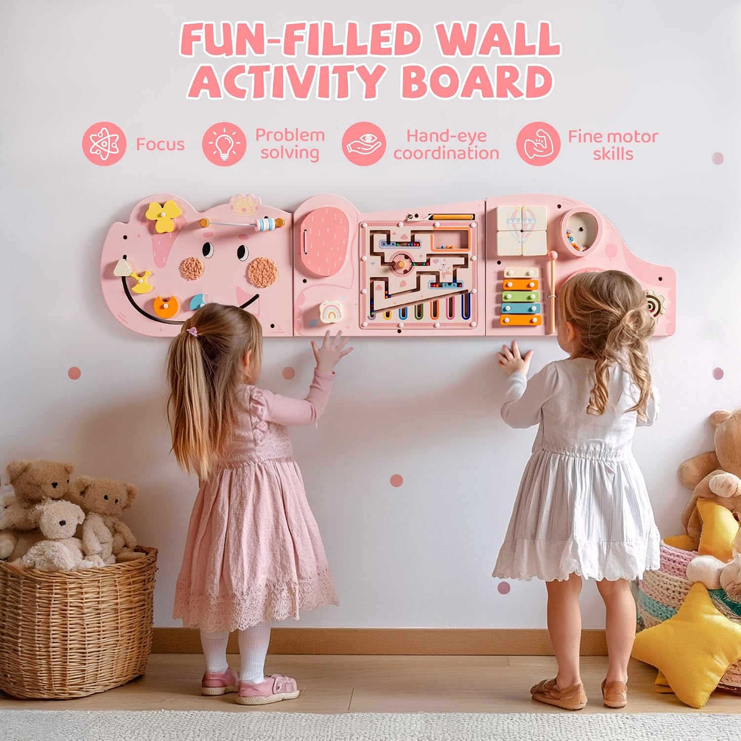 Thumbnail 2 de ROBUD Elephant Montessori Busy Board 12-in-1