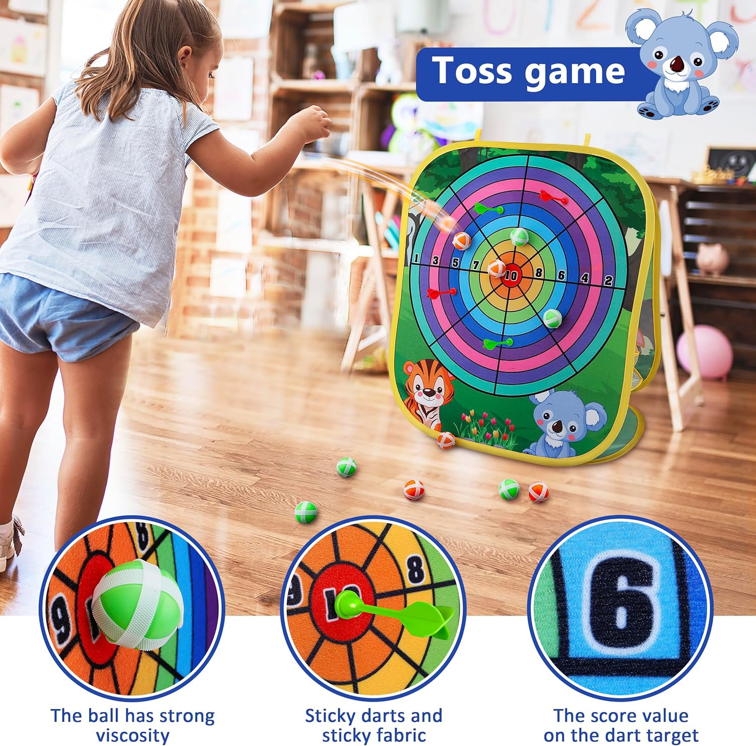 Thumbnail 5 de Animal Bean Bag Toss Game for Kids Ages 3–6