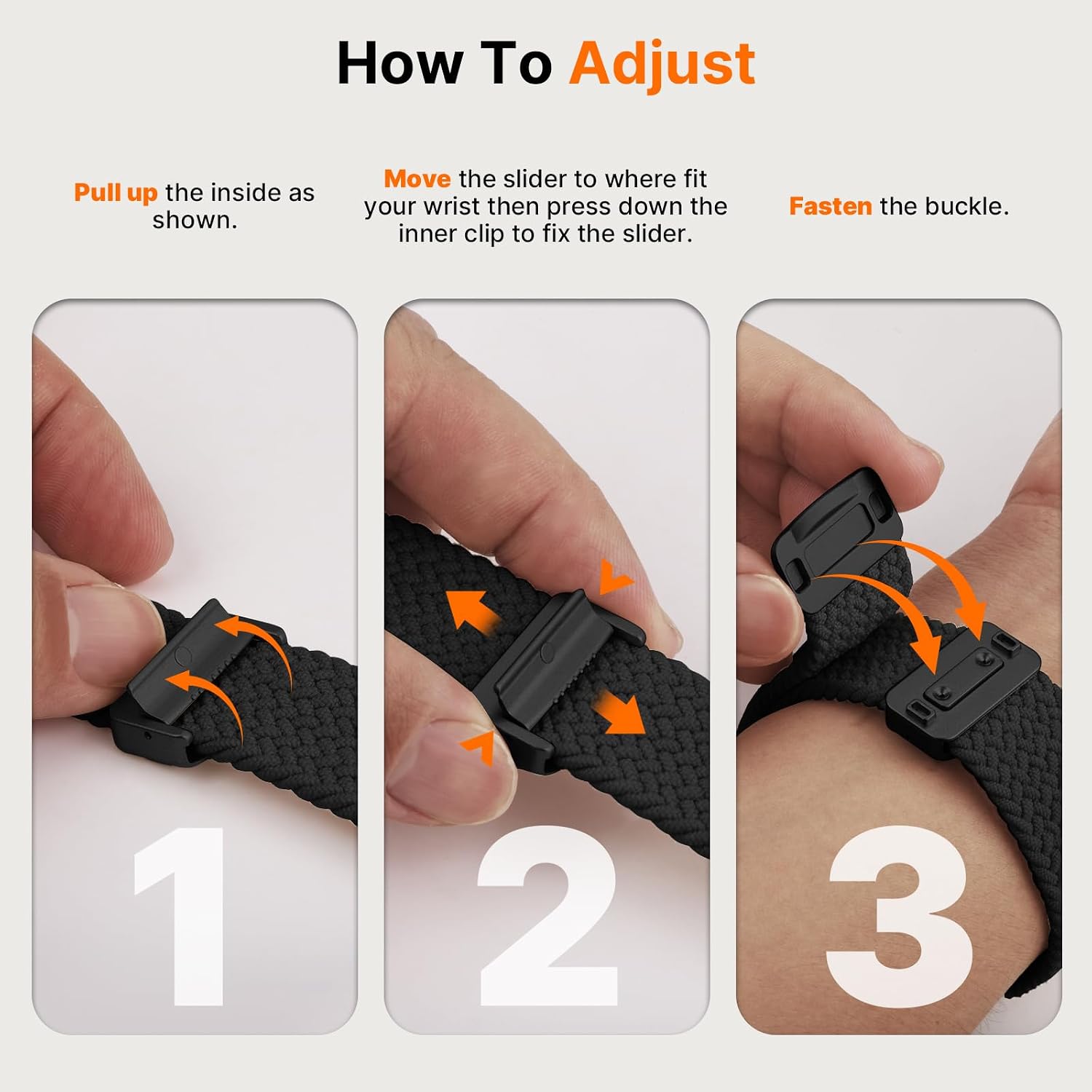Detalle 2 de Fullmosa Nylon Magnetic Straps for Apple Watch (46mm–42mm–49mm)