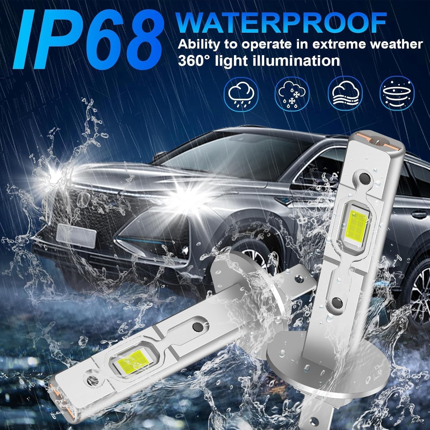 Thumbnail 3 de AUXIRACER Lampadina H1 LED 6500K 100W