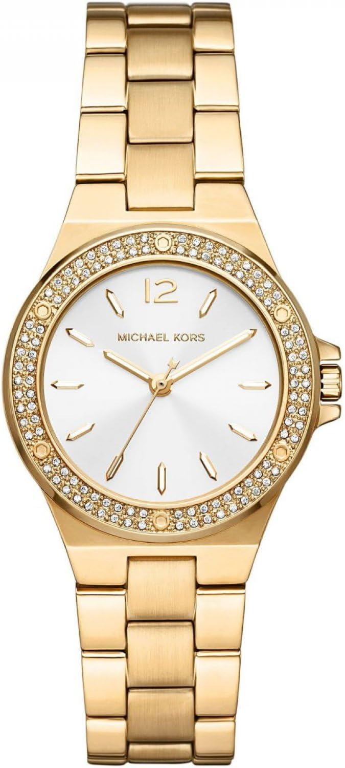 Thumbnail 5 de Michael Kors Lennox Damenuhr – goldfarbenes Quarzwerk mit Edelstahlarmband