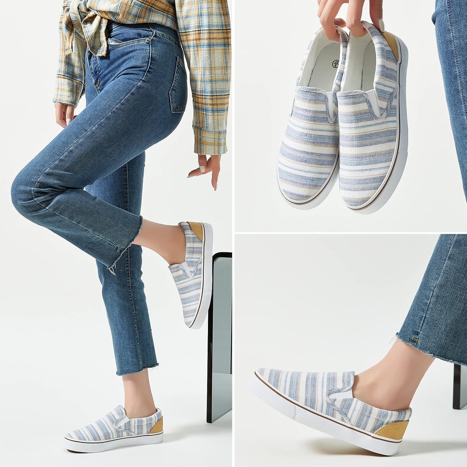Thumbnail 5 de Women's Slip On Canvas Sneakers 1 emoji