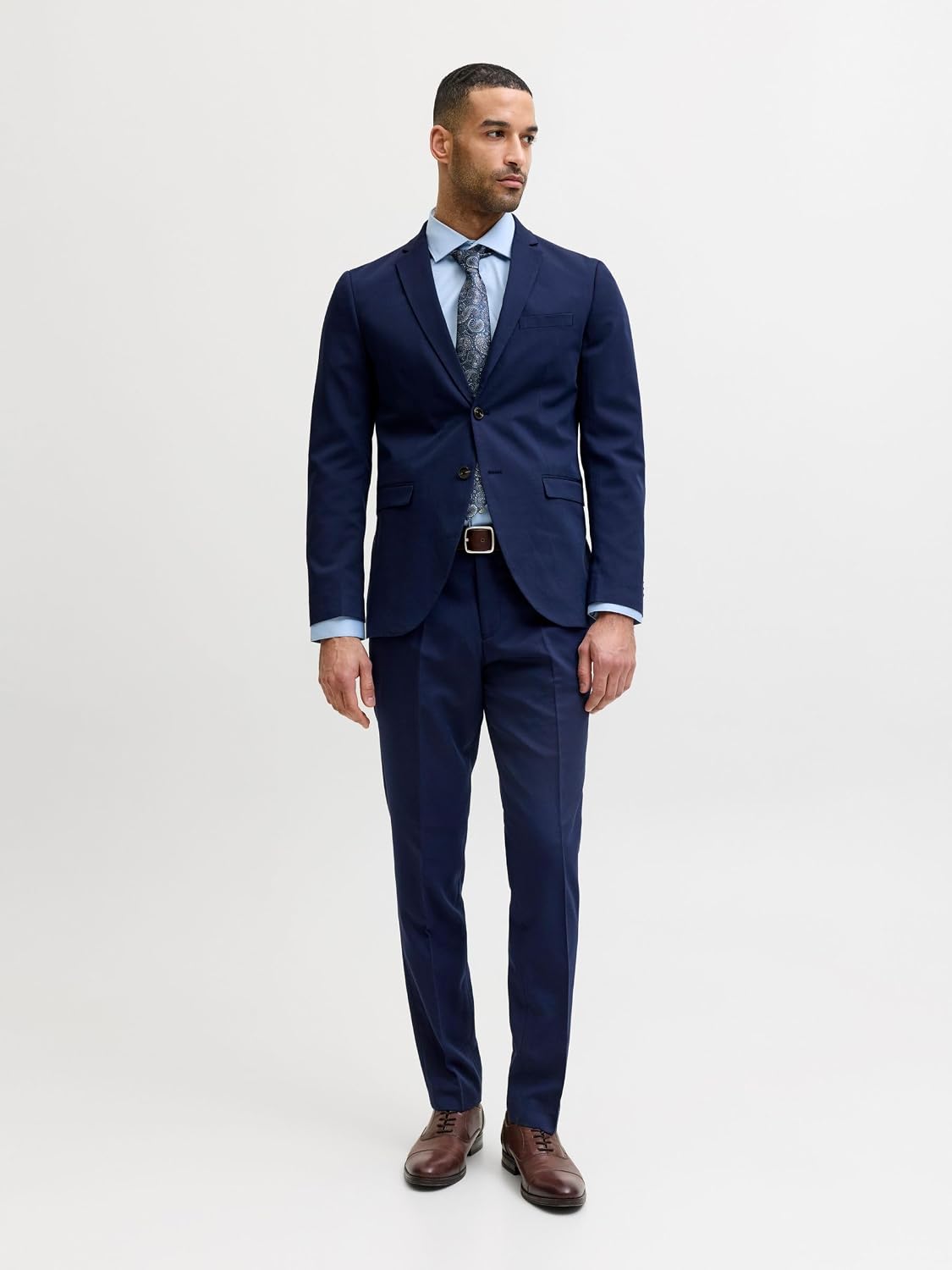 Detalle de JACK & JONES JPRFRANCO Super Slim Fit Anzug: einreihiger Blazer und Hose