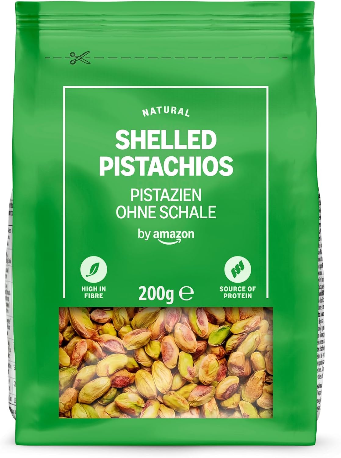 Detalle de Pistaches Décortiquées par Amazon – 7 x 200 g, riches en fibres et source de protéines
