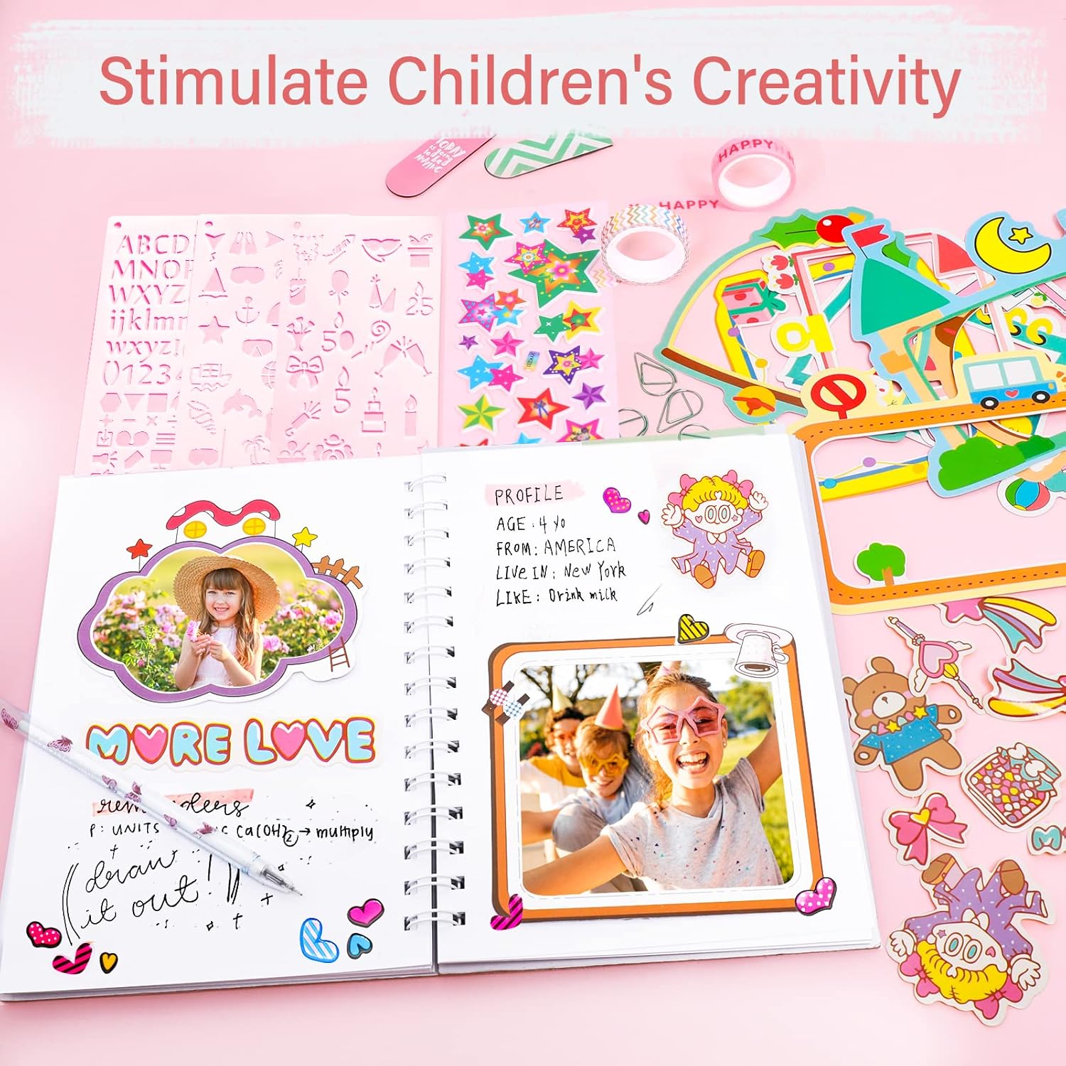 Thumbnail 2 de Teen Girls Diary Gift Set – Teenage Scrapbook & Journal Kit for ages 8–14