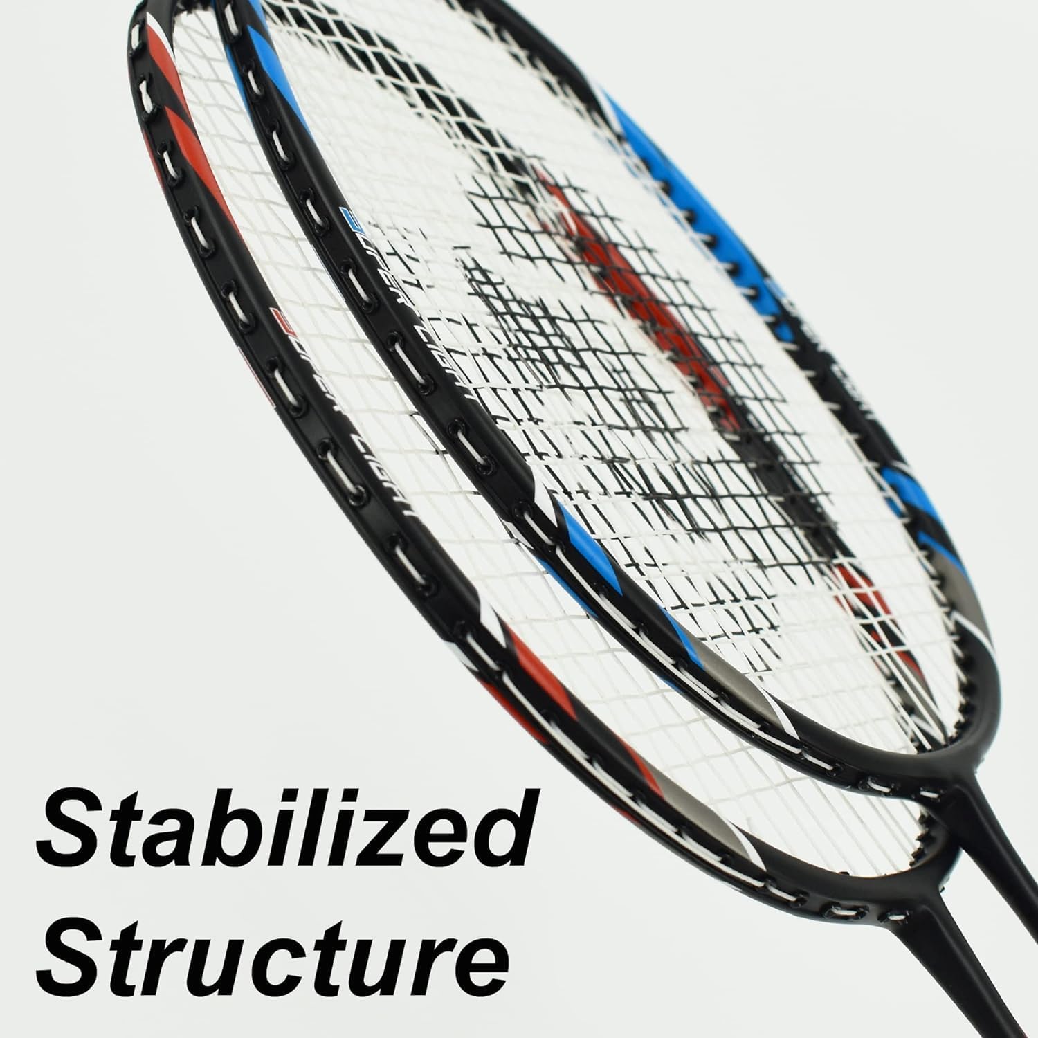 Thumbnail 1 de Senston Graphit Badminton-Set Leichtgewicht – 2 Schläger, T-Joint, Isometrischer Kopf