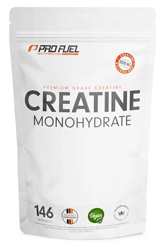 Detalle de ProFuel Creatin Monohydrat Pulver 500 g – Mikronisiertes Creatin, vegan, laborgeprüft