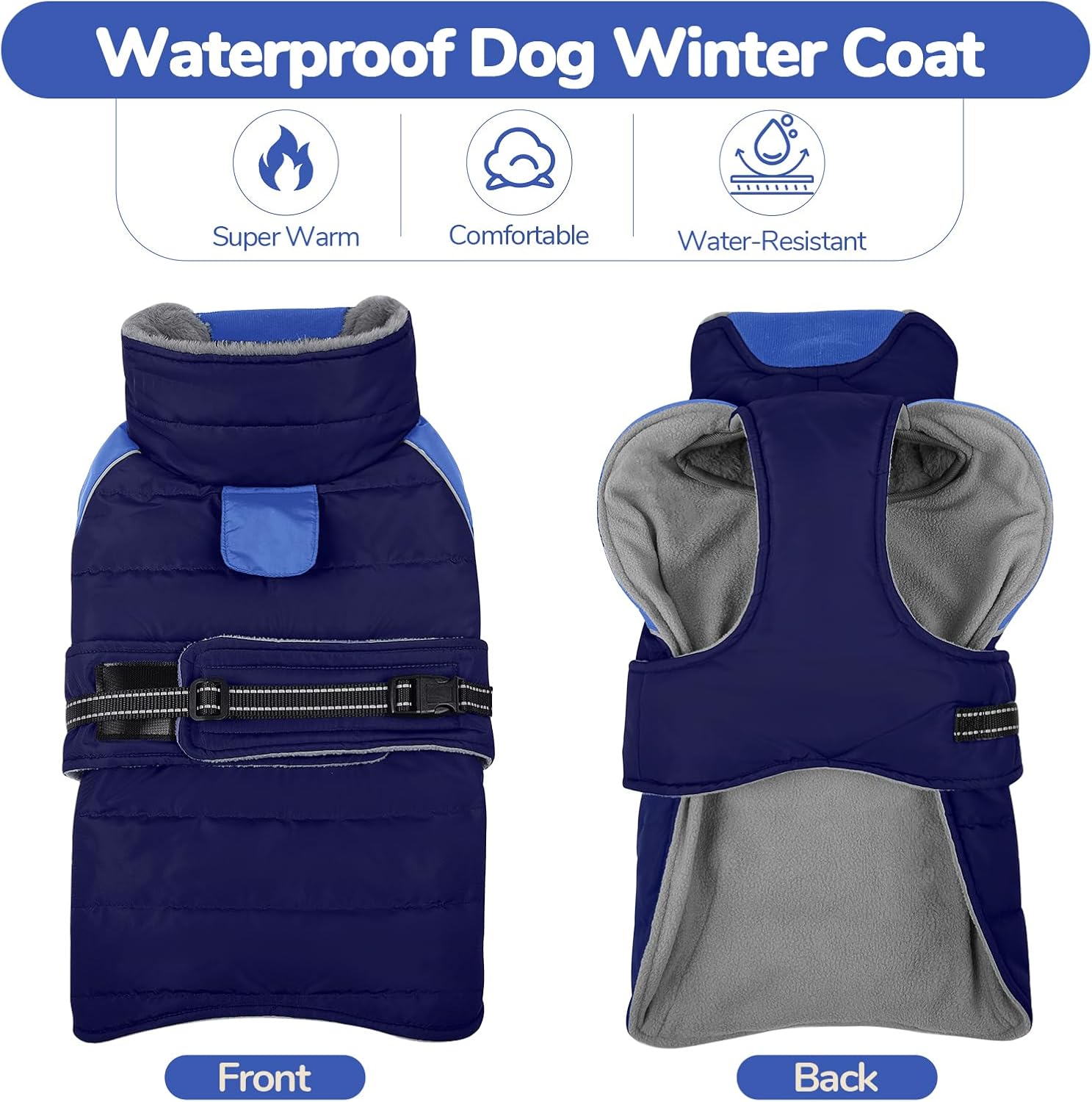 Detalle de LeLePet Lelepet Dog Winter Coat waterproof L