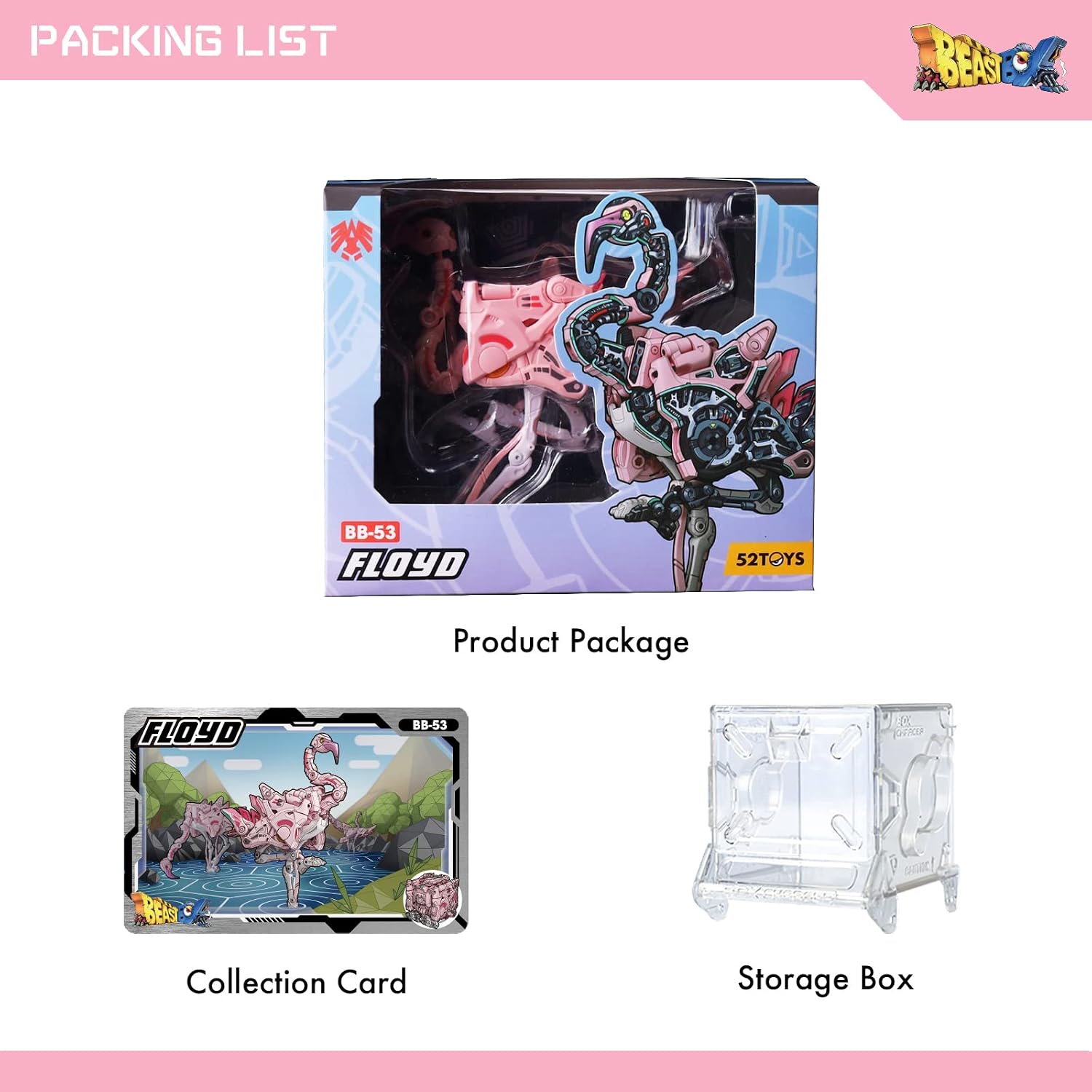 Thumbnail 6 de 52TOYS Beastbox BB-53 Floyd: Deformation Toy with Mecha Crane and Cube