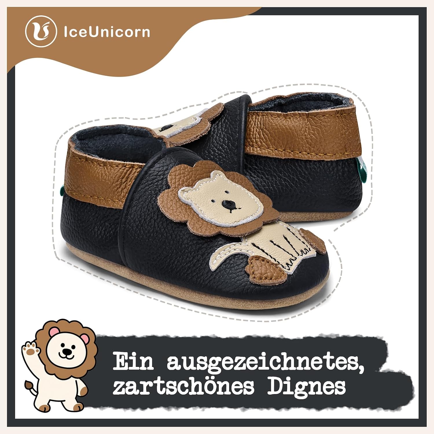 Thumbnail 2 de IceUnicorn Krabbelschuhe Baby Lauflernschuhe