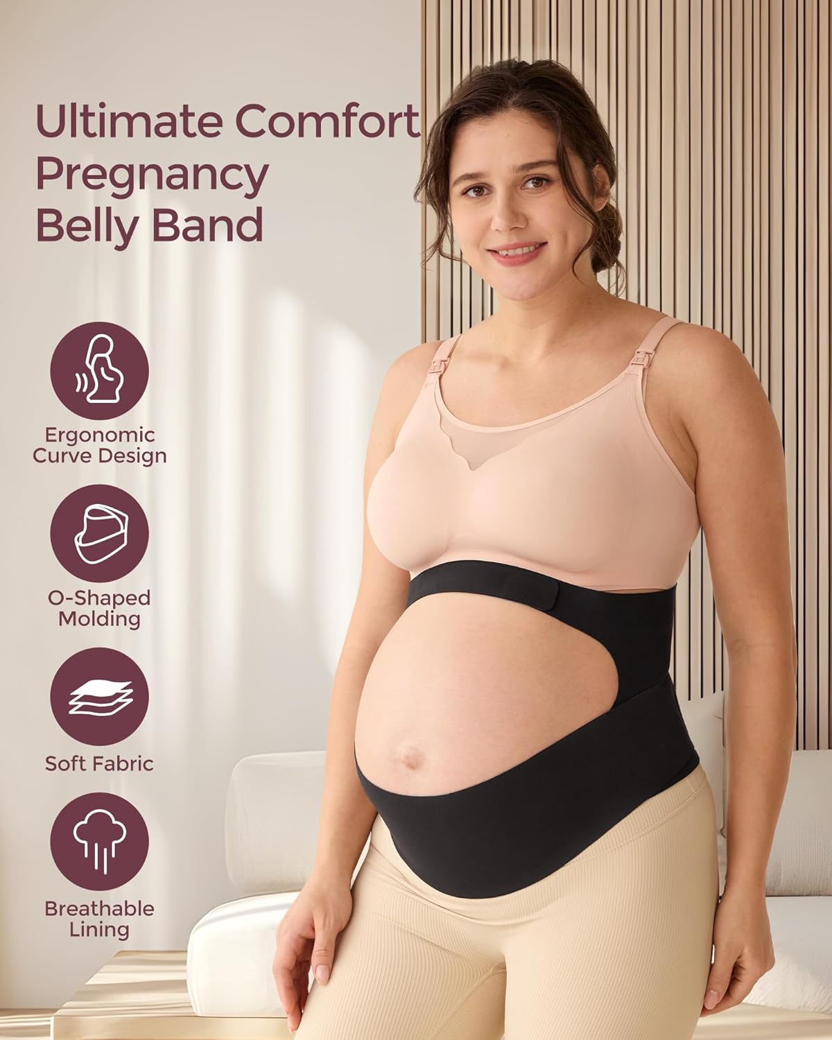 Thumbnail 1 de Momcozy CozySupport Ergonest maternity belly band 🤰