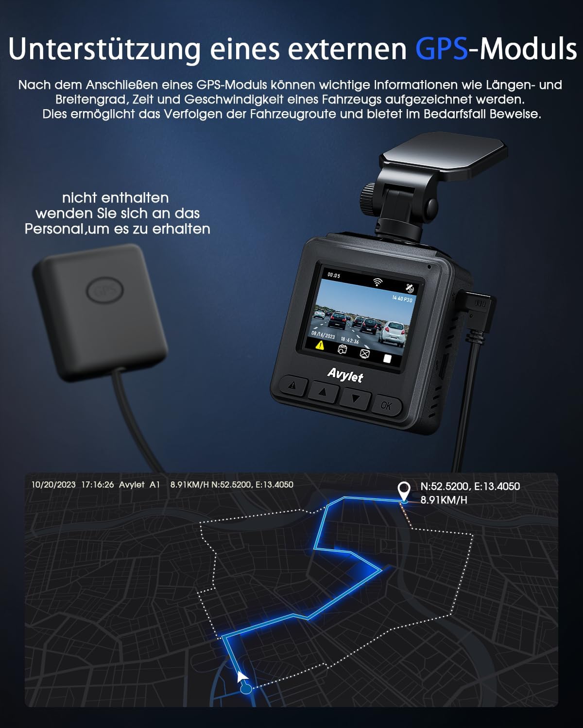 Detalle 2 de Avylet Dashcam 2K
