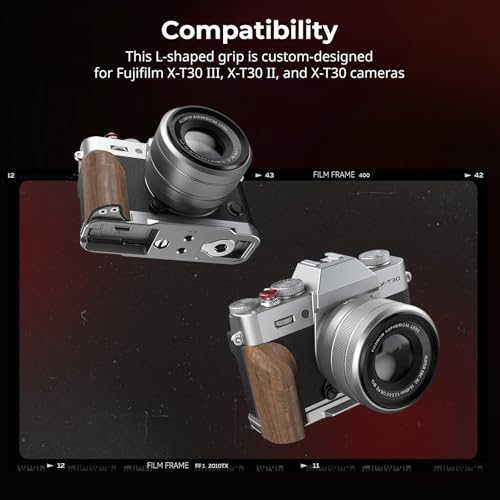 Detalle 2 de Plaque de montage Smallrig X-T30 III avec poignée en bois ⚙