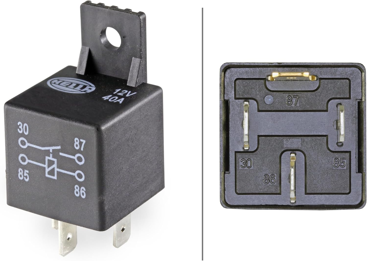 Thumbnail 5 de HELLA Relais de travail 12 V, 4 pôles, avec support – référence 4RA 965 400-071