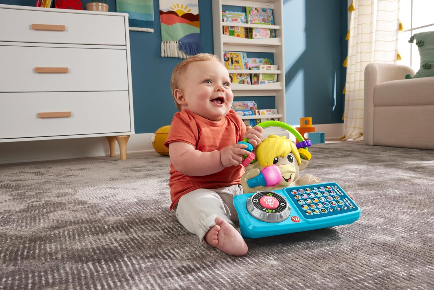 Detalle 2 de Fisher-Price Beat Band ABC DJ-Yak Taylor HYL30 muziekspeelgoed met licht