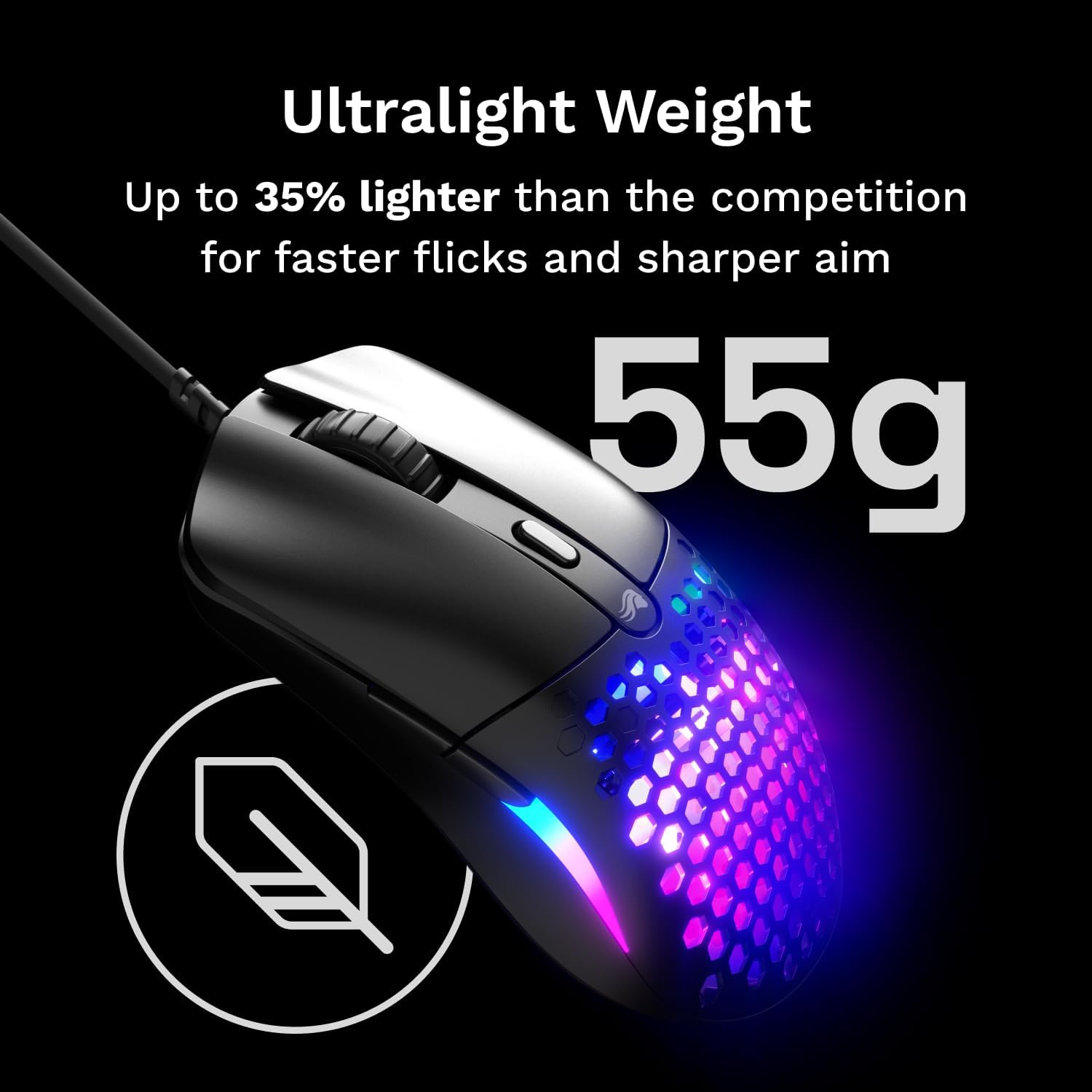 Thumbnail 1 de GLORIOUS Model O Eternal 55g Ultralight Mouse