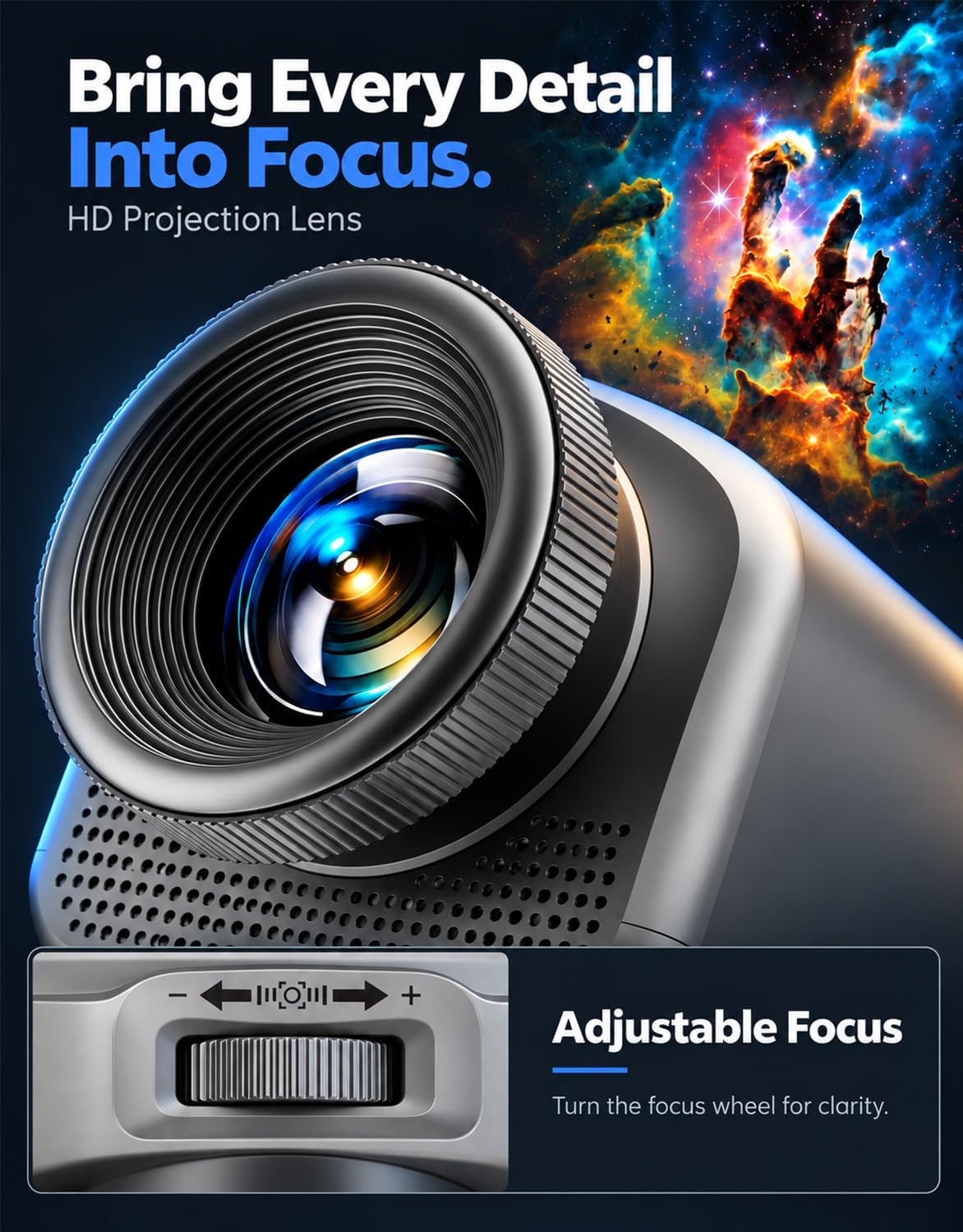 Detalle 2 de Rossetta BL 3D02 3D Projector, 66 Scenes, 20 Themes & Bluetooth Speaker