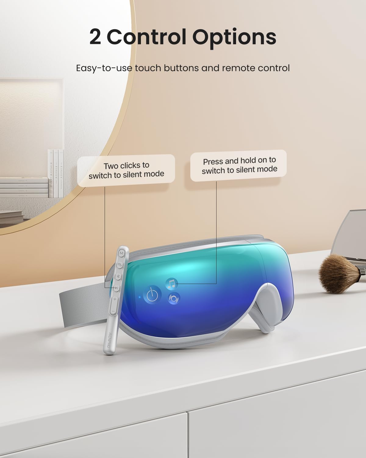 Thumbnail 3 de RENPHO Eyeris 1 Eye Massager with Heat & Remote Control